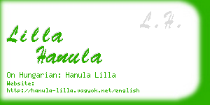 lilla hanula business card